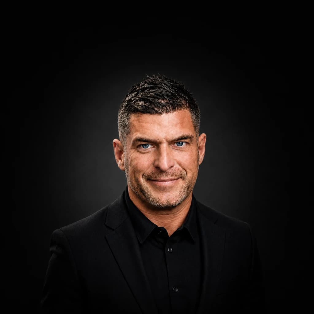 Brian Kramer, studio portrait
